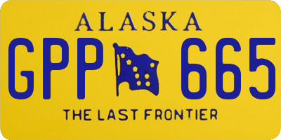 AK license plate GPP665