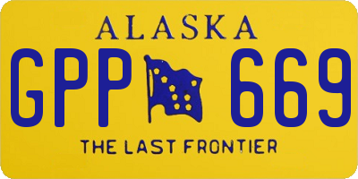AK license plate GPP669