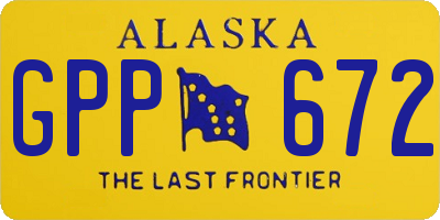 AK license plate GPP672