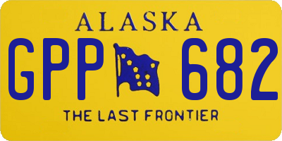 AK license plate GPP682