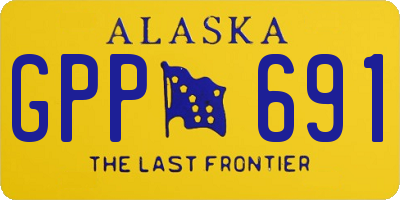 AK license plate GPP691