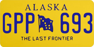 AK license plate GPP693