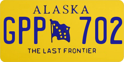 AK license plate GPP702