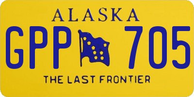 AK license plate GPP705