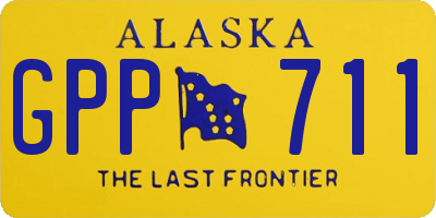 AK license plate GPP711