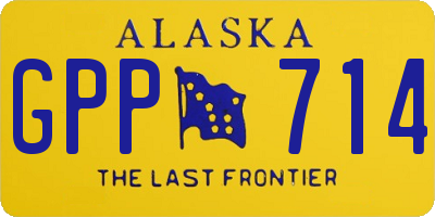 AK license plate GPP714