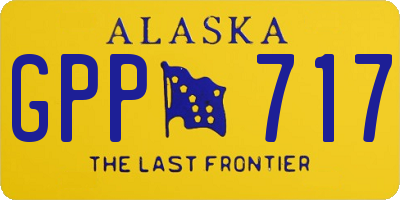 AK license plate GPP717