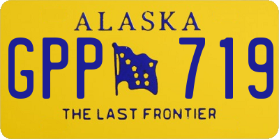 AK license plate GPP719