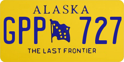 AK license plate GPP727