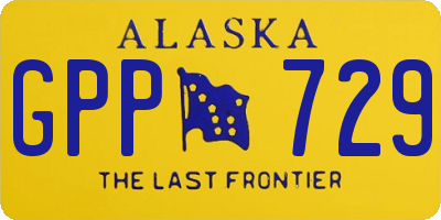 AK license plate GPP729