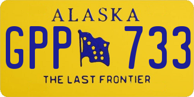 AK license plate GPP733