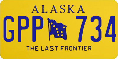 AK license plate GPP734