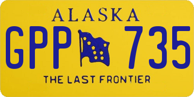 AK license plate GPP735