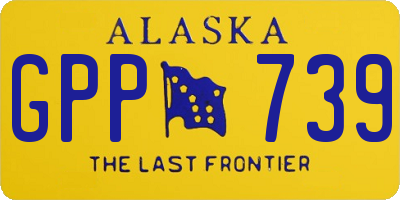 AK license plate GPP739