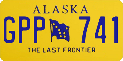 AK license plate GPP741
