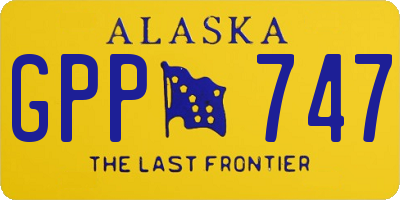 AK license plate GPP747