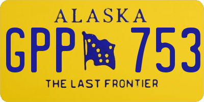 AK license plate GPP753