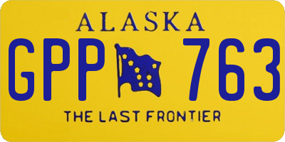 AK license plate GPP763