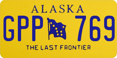 AK license plate GPP769