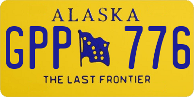AK license plate GPP776