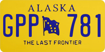 AK license plate GPP781