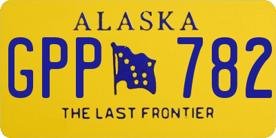 AK license plate GPP782