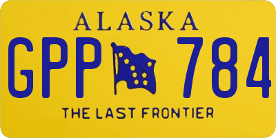 AK license plate GPP784