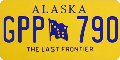 AK license plate GPP790