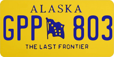AK license plate GPP803
