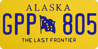 AK license plate GPP805