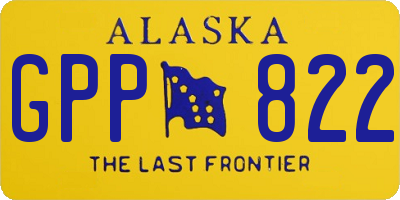 AK license plate GPP822