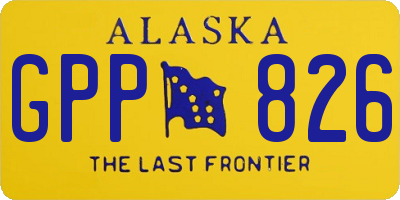 AK license plate GPP826