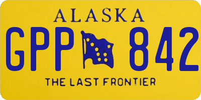 AK license plate GPP842