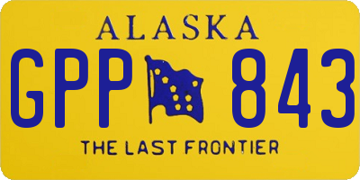 AK license plate GPP843