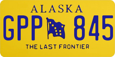 AK license plate GPP845