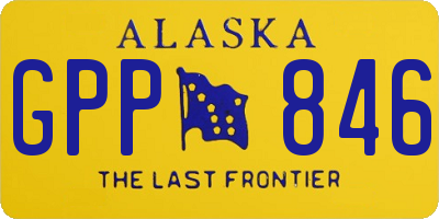 AK license plate GPP846