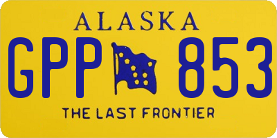 AK license plate GPP853