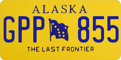 AK license plate GPP855