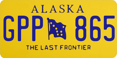 AK license plate GPP865