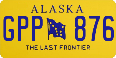 AK license plate GPP876