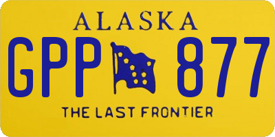 AK license plate GPP877