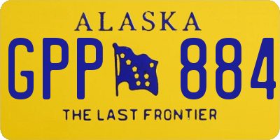 AK license plate GPP884