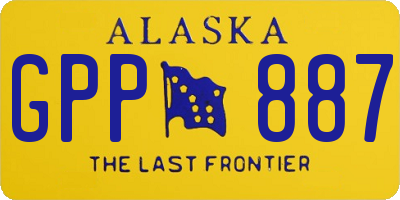 AK license plate GPP887