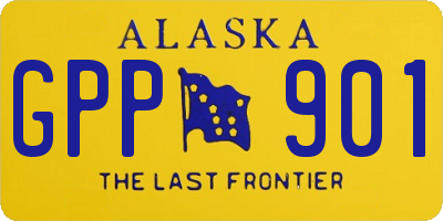 AK license plate GPP901