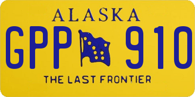 AK license plate GPP910