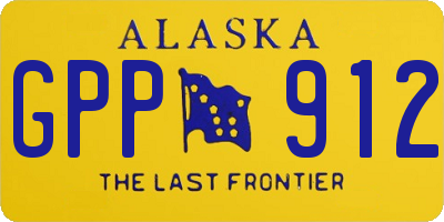 AK license plate GPP912