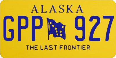 AK license plate GPP927