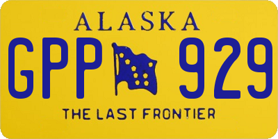 AK license plate GPP929