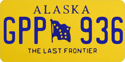 AK license plate GPP936