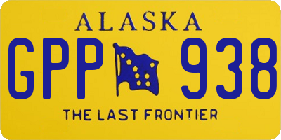 AK license plate GPP938